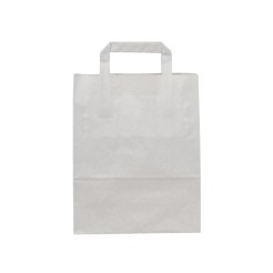 Bele papirne kese sa unutrašnjom ručkom - 22x10x28 cm